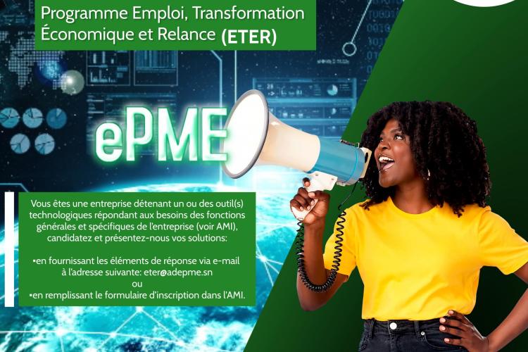 Projet e-PME : Appel à Manifestation d’Intérêt